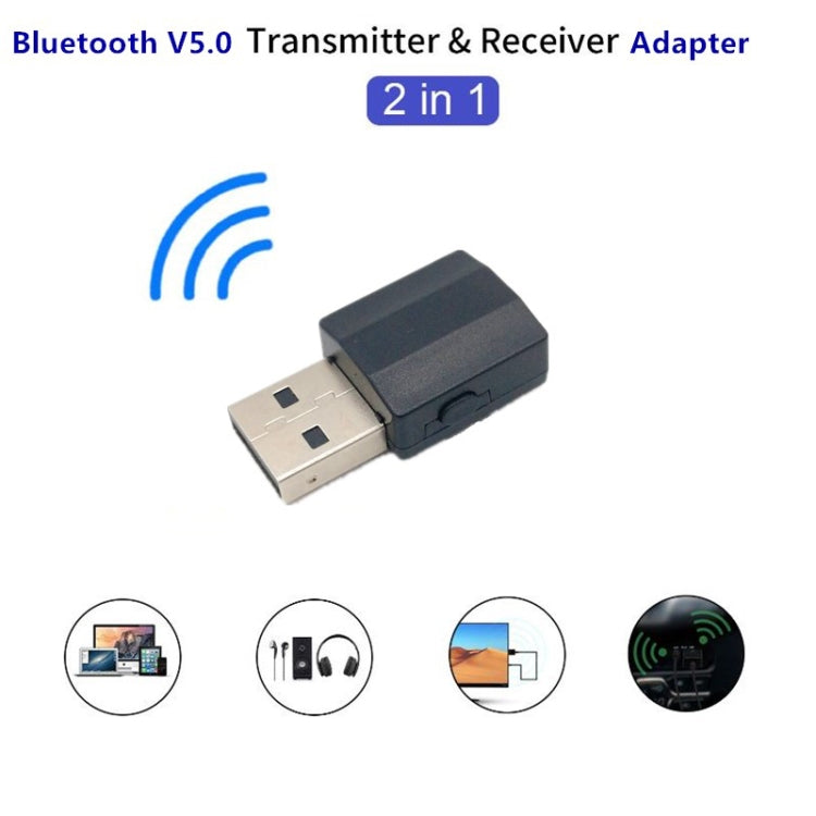 Adattatore per ricevitore e trasmettitore Bluetooth 5.0 2 in 1 audio wireless USB BT600, BT600 2 in 1