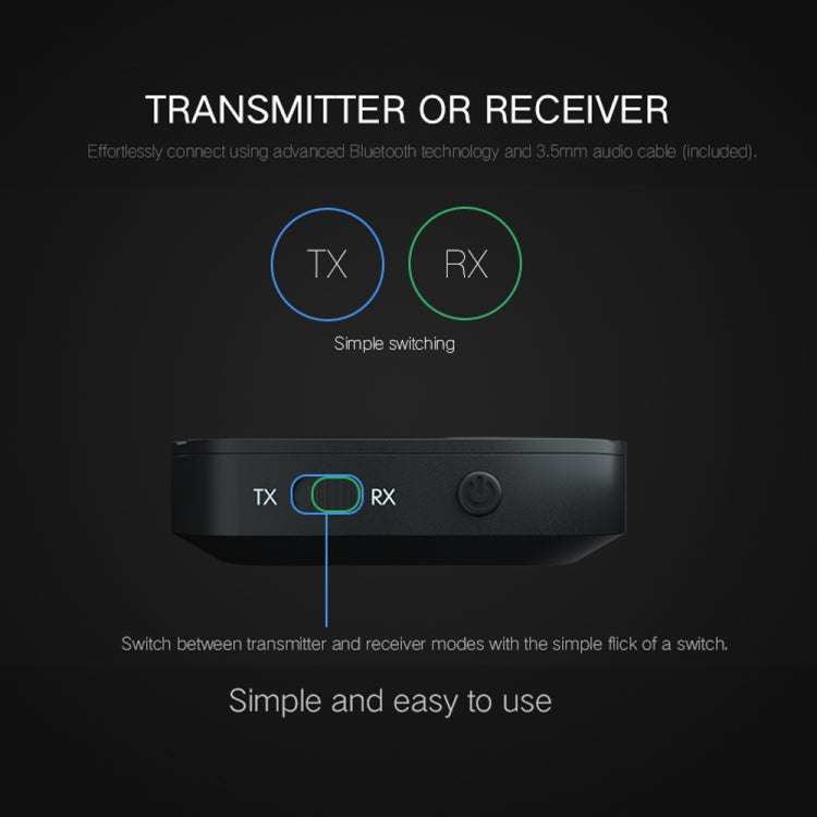 Adattatore per ricevitore e trasmettitore Bluetooth 4.2 audio wireless 2 in 1 KN319, KN319