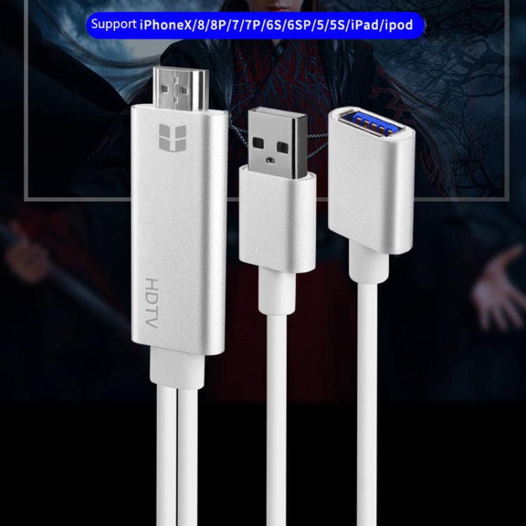 Onten 7562 Cavo adattatore USB femmina a HDMI da telefono a HDTV per iPhone / Android