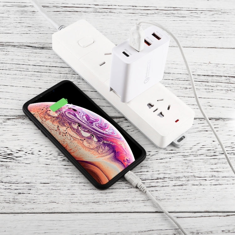 Set caricabatterie da viaggio A3 PD 18W USB-C / Type-C + QC3.0 USB + doppia interfaccia USB, presa USA / presa EU / presa UK