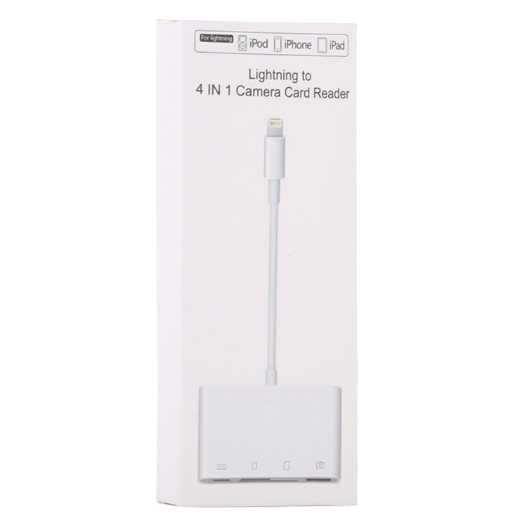 NK-108L Adattatore per lettore di fotocamere da 8 pin a USB + scheda TF + scheda SD, compatibile con sistemi IOS 9.1 e versioni successive, NK-108L