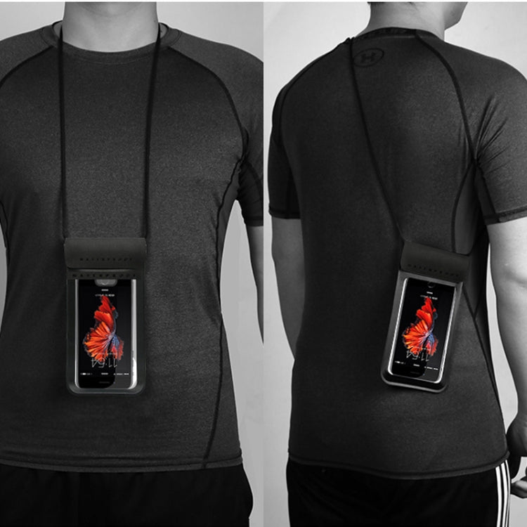 Borsa impermeabile per touch screen per telefono cellulare da nuoto per immersioni all'aperto per telefoni cellulari inferiori a 5 pollici