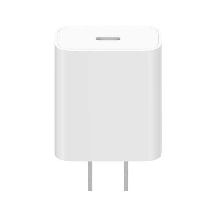 Caricabatterie da viaggio originale Xiaomi AD201 da 20 W con interfaccia singola USB-C / Type-C, versione a ricarica rapida, presa americana, 20W