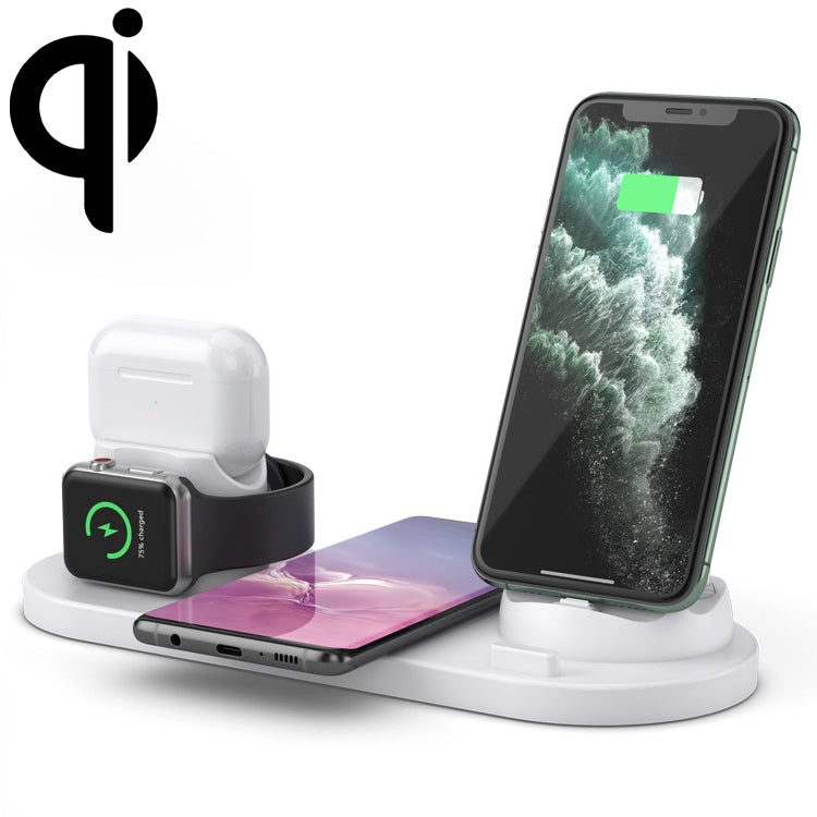 Supporto per caricabatterie wireless standard Qi 6 in 1 da 10 W