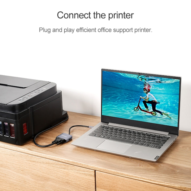 Convertitore originale Lenovo C02 da USB-C / Type-C a HDMI + VGA