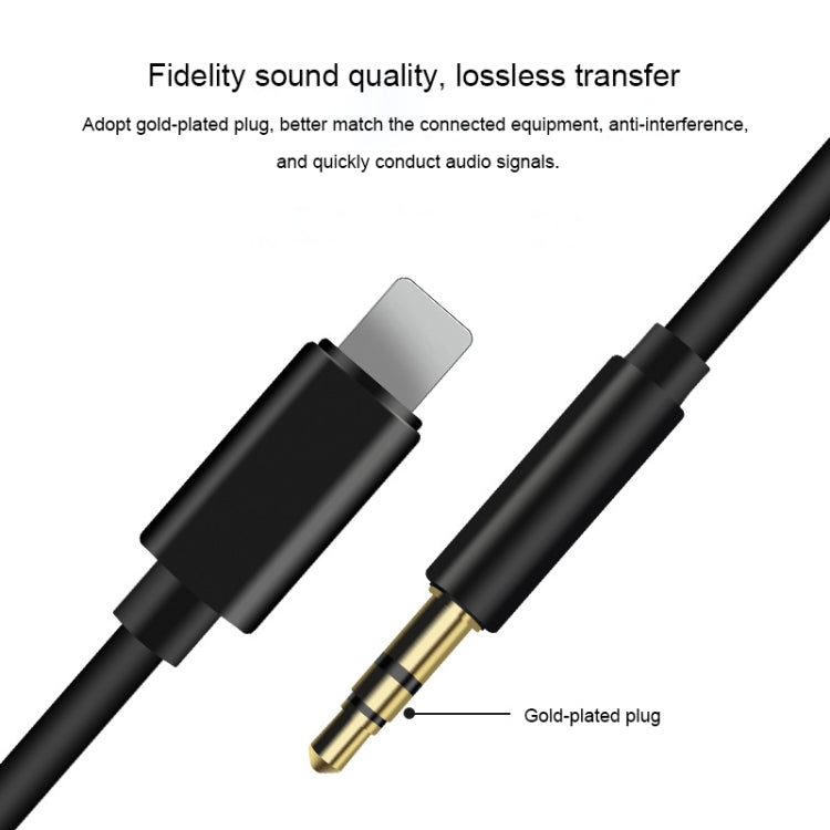 Cavo adattatore audio AUX da 8 pin a 3,5 mm, lunghezza: 1 m