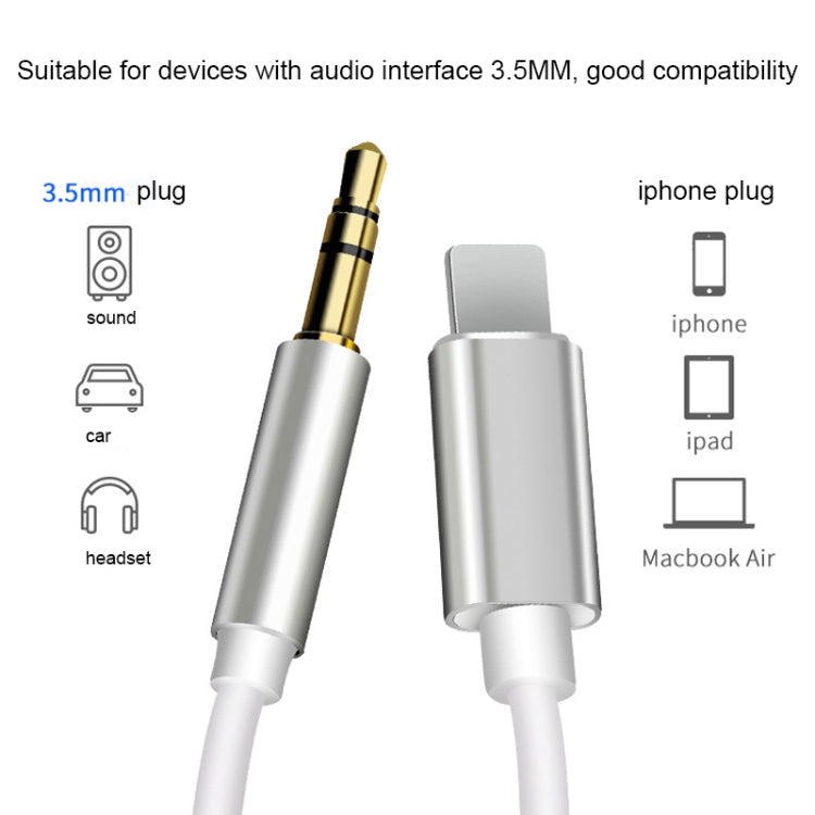 Cavo adattatore audio AUX da 8 pin a 3,5 mm, lunghezza: 1 m