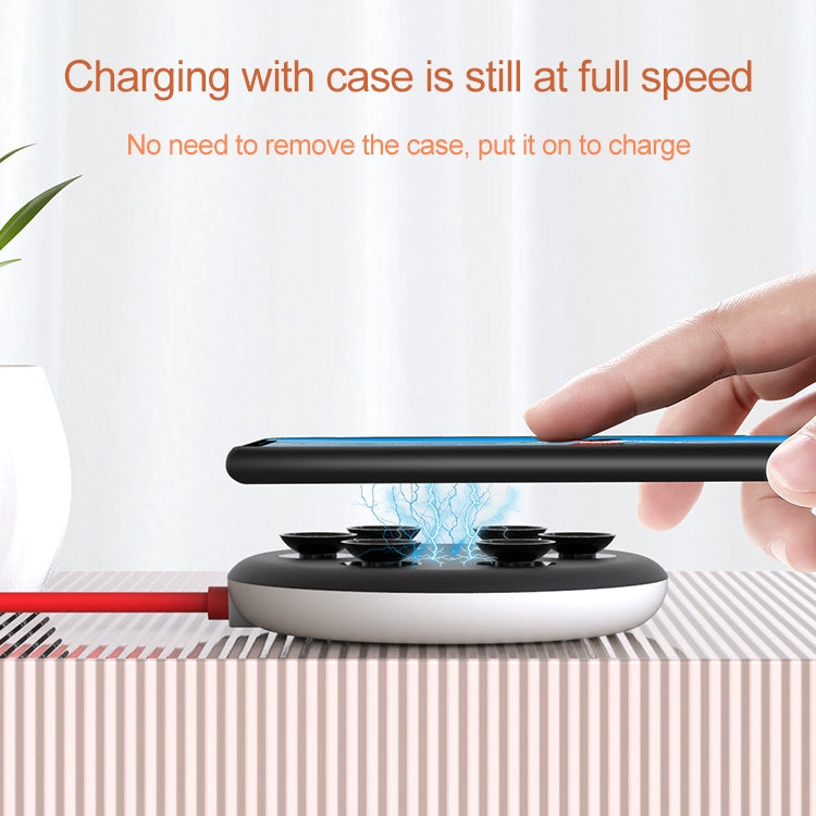 Caricatore wireless a ricarica rapida per telefono cellulare con ventosa portatile da 10 W, lunghezza: 1,5 m, 10W
