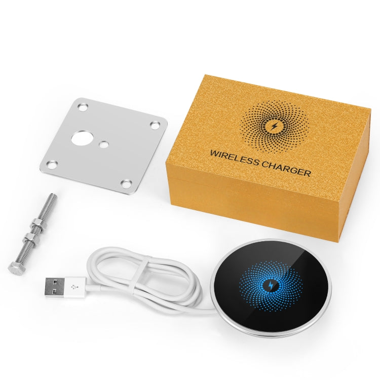 Caricabatterie wireless incorporato da tavolo ultrasottile S50 da 15 W incorporato