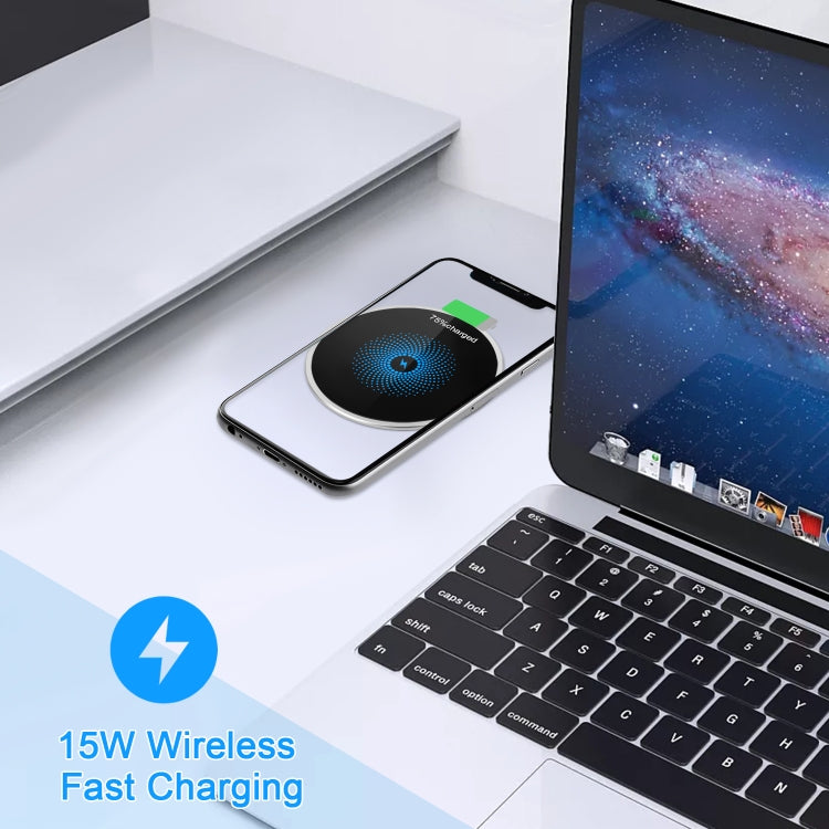 Caricabatterie wireless incorporato da tavolo ultrasottile S50 da 15 W incorporato