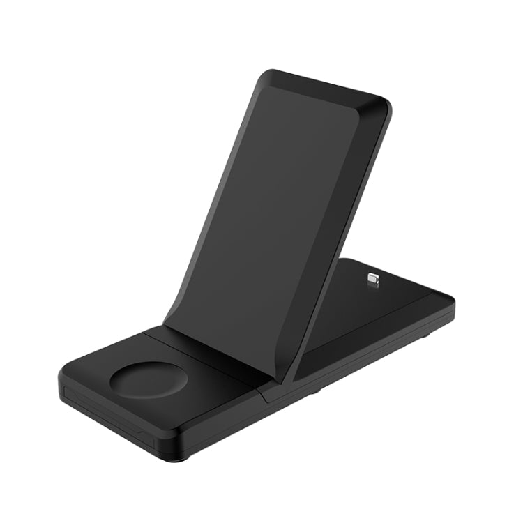Caricabatterie wireless pieghevole portatile H6 3 in 1 per iPhone + iWatch + AirPods