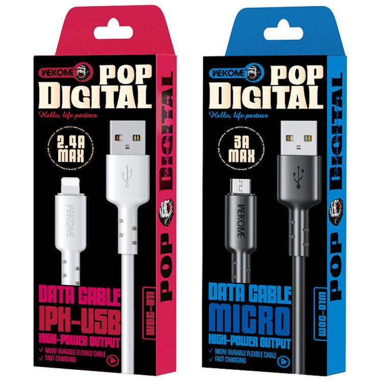 WEKOME WDC-01 Tidal Energy Series 2.4A Cavo dati da USB a 8 pin in PVC, lunghezza: 1 m, USB to 8 Pin