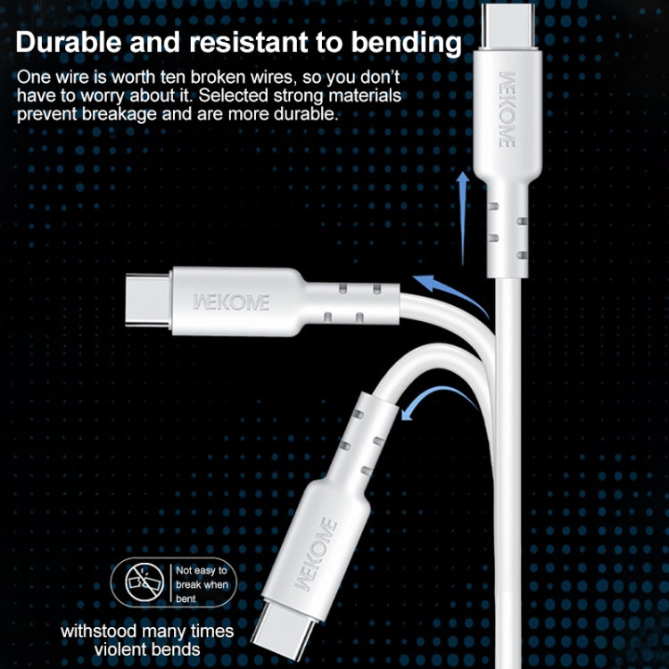WEKOME WDC-01 Tidal Energy Series 2.4A Cavo dati da USB a 8 pin in PVC, lunghezza: 1 m, USB to 8 Pin