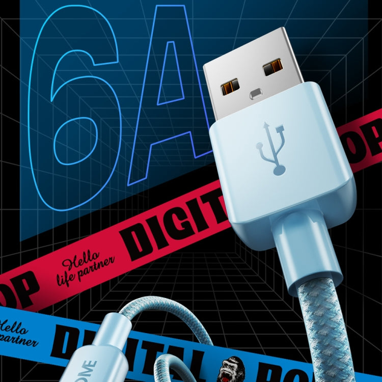 WEKOME WDC-03 Tidal Energy Series 2.4A Cavo dati intrecciato da USB a 8 pin, lunghezza: 1 m, USB to 8 Pin
