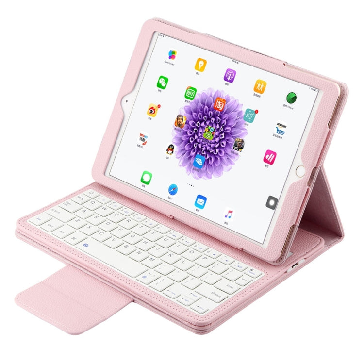 IP071 per iPad Pro 9.7 pollici / iPad Air 2 / iPad Air /iPad 9.7 (2018) e iPad 9.7 (2017) Tastiera Bluetooth ABS separabile + Custodia tablet in pelle con chiusura orizzontale con texture Litchi con supporto