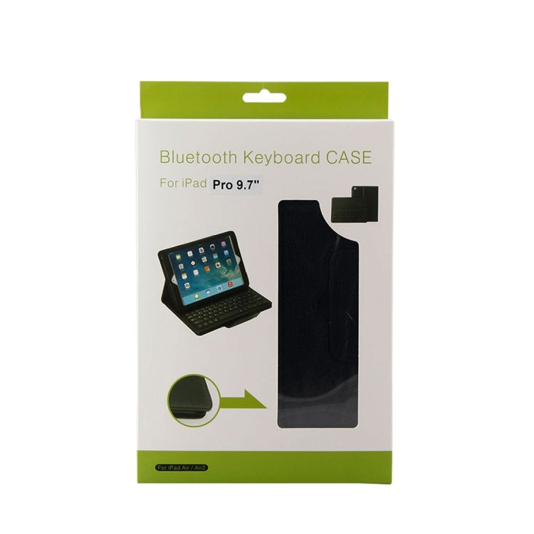 IP071 per iPad Pro 9.7 pollici / iPad Air 2 / iPad Air /iPad 9.7 (2018) e iPad 9.7 (2017) Tastiera Bluetooth ABS separabile + Custodia tablet in pelle con chiusura orizzontale con texture Litchi con supporto