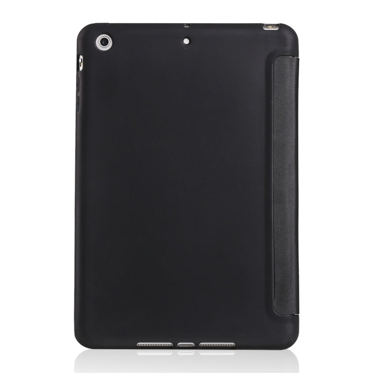 Custodia in pelle a copertura totale con texture PU+ gel di silice Millet per iPad Mini 2019, con supporto multi-pieghevole