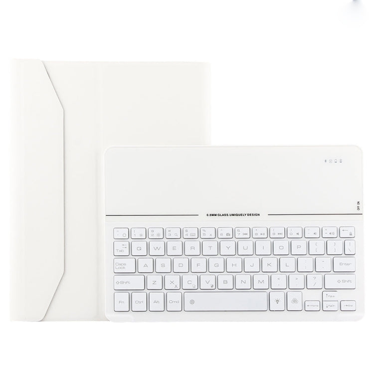 FT2068D Per iPad Air 2 e Air 1 / Pro 9,7 pollici e iPad 2017 e iPad 2018 Versione retroilluminata Texture pelle di agnello Custodia staccabile per tablet in pelle con tastiera Bluetooth in vetro temperato con slot per penna e funzione di supporto