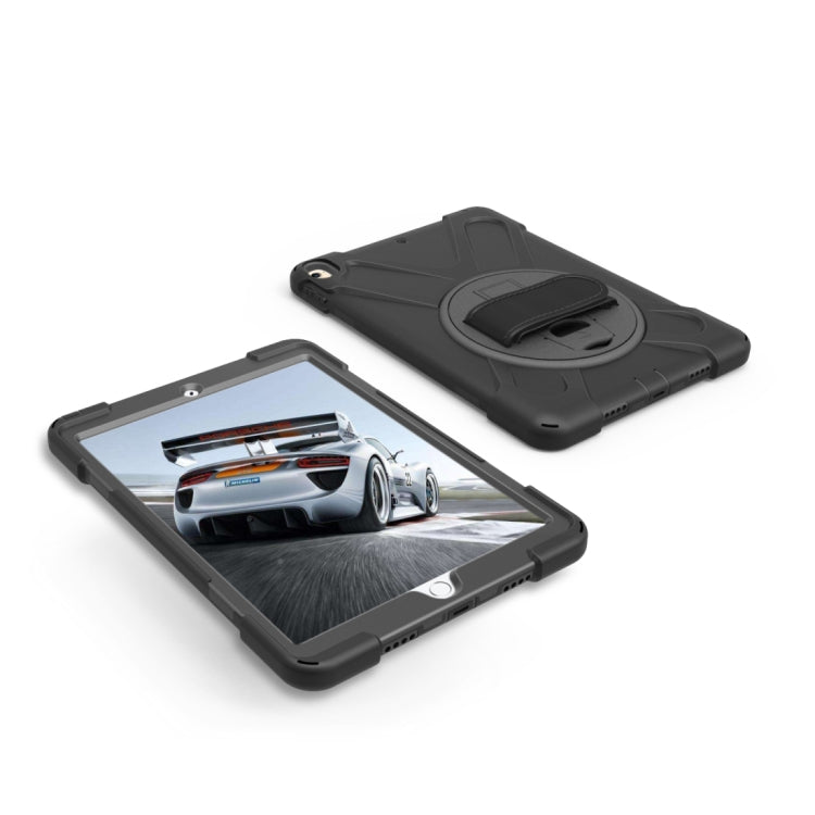 Per iPad Pro da 10,5 pollici con rotazione a 360 gradi PC + custodia protettiva in silicone con supporto e cinturino da polso, For iPad Pro 10.5 inch