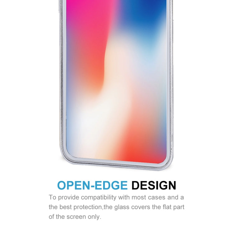 Per iPhone X 9H Durezza superficiale 2.5D Proteggi schermo anteriore + posteriore in vetro temperato trasparente