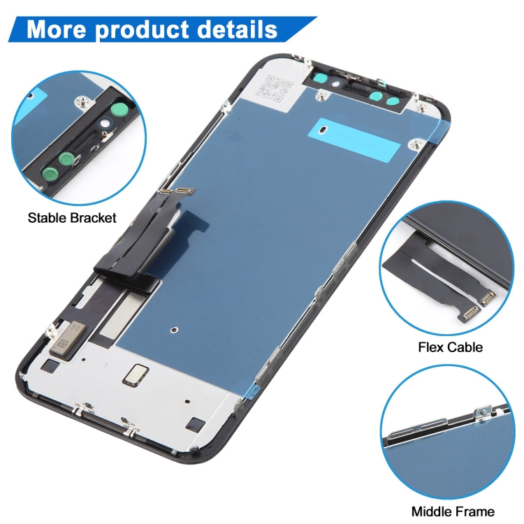 Schermo LCD YK per iPhone XR con digitalizzatore assemblaggio completo, For iPhone XR (Incell)