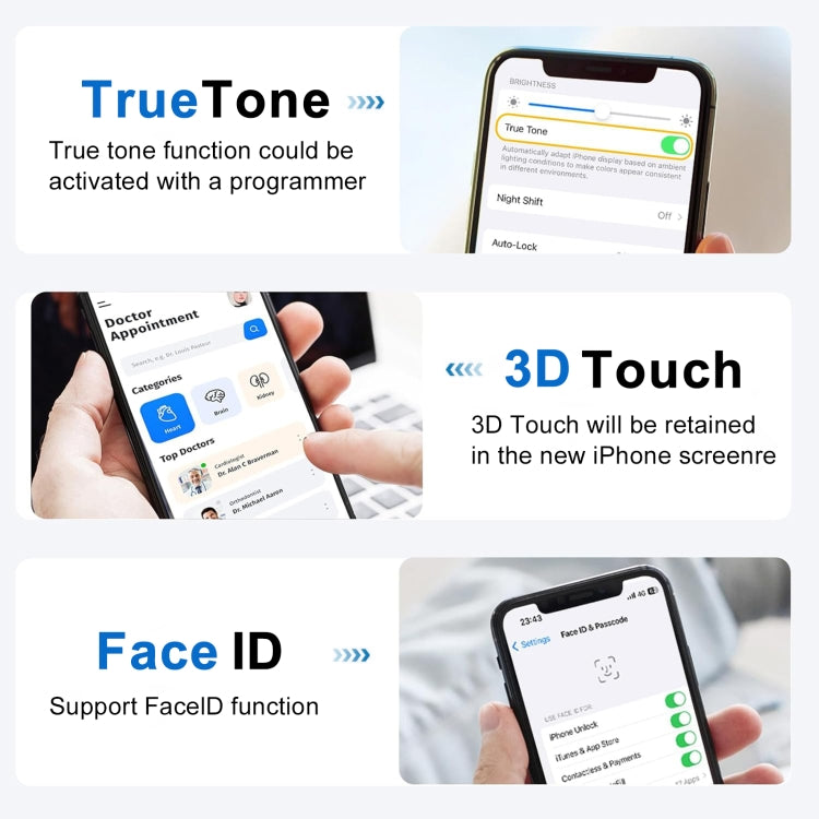 Schermo LCD YK per iPhone XR con digitalizzatore assemblaggio completo, For iPhone XR (Incell)