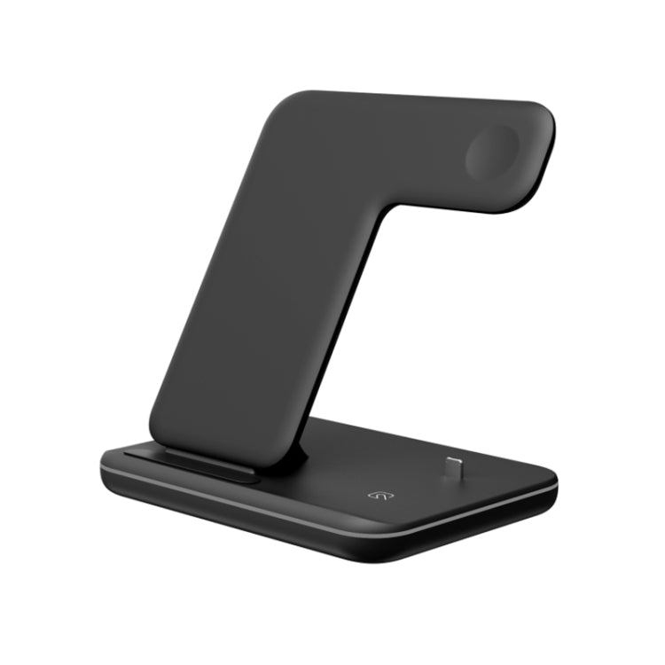 Caricabatterie wireless magnetico verticale Z5 QI per telefoni cellulari, Apple Watch e AirPods / Xiaomi Redmi AirDots, con luce ad anello tattile, Z5