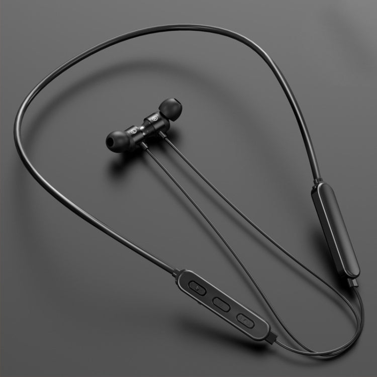 Auricolare sportivo Bluetooth da collo con filo tondo Bluetooth 5.1 con funzione magnetica, Black, Red, Sky Blue, White