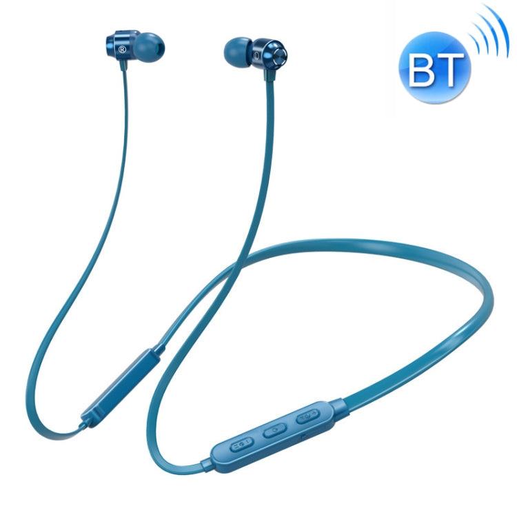 Auricolare sportivo Bluetooth da collo con filo tondo Bluetooth 5.1 con funzione magnetica, Black, Red, Sky Blue, White