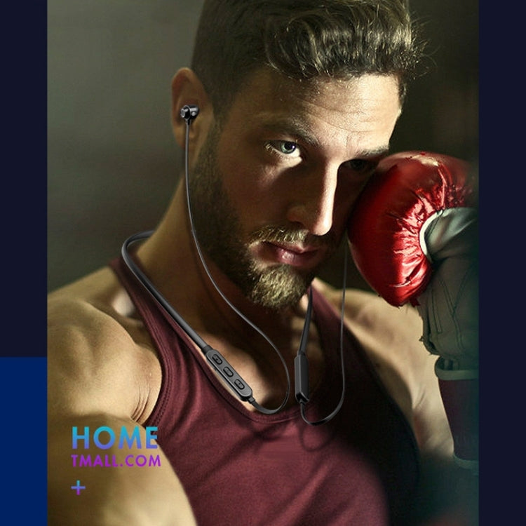 Auricolare sportivo Bluetooth da collo con filo tondo Bluetooth 5.1 con funzione magnetica, Black, Red, Sky Blue, White