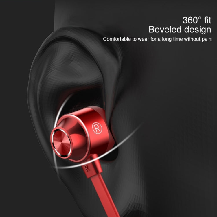 Auricolare sportivo Bluetooth da collo con filo tondo Bluetooth 5.1 con funzione magnetica, Black, Red, Sky Blue, White