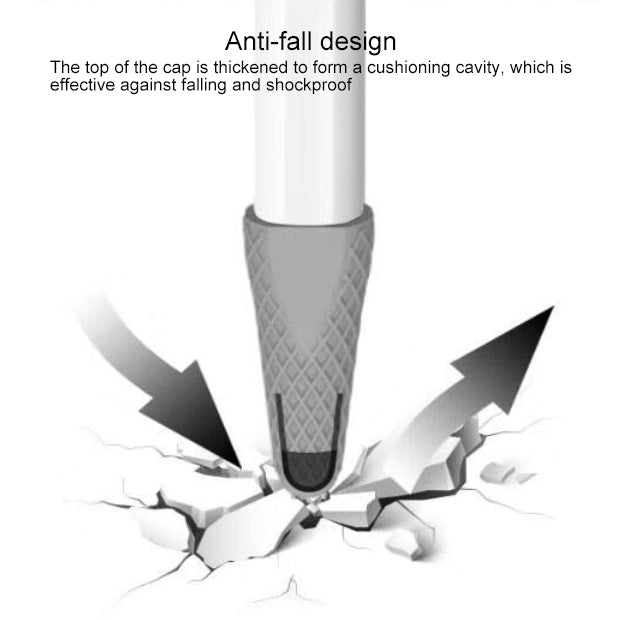 Custodia protettiva antiurto in gel di silice con penna stilo per Apple Pencil 2