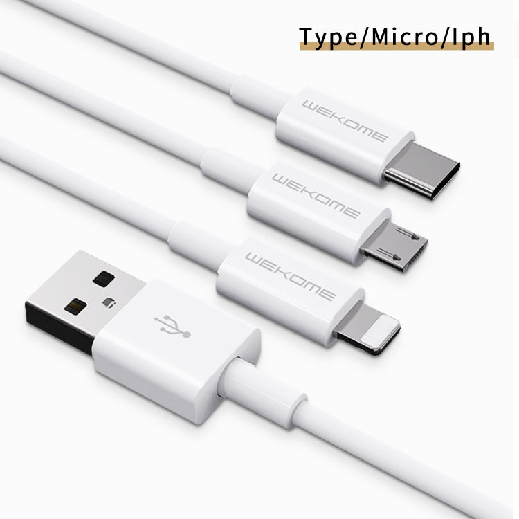Cavo di ricarica a ricarica rapida WK WDC-117 3A a 8 pin, lunghezza: 1,2 m, 8 Pin