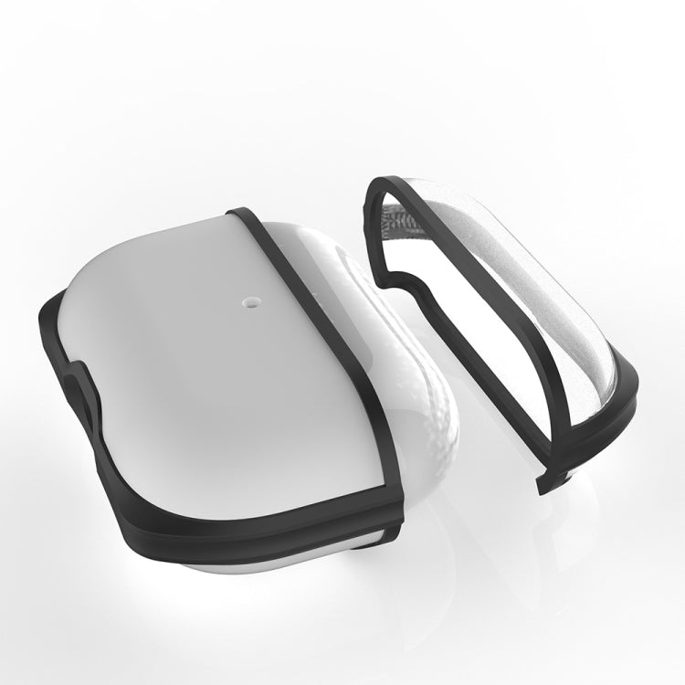 APC001 Per AirPods Pro PC + custodia protettiva trasparente per auricolari in TPU con gancio