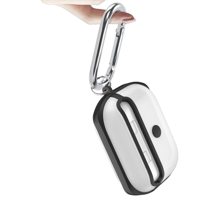 APC001 Per AirPods Pro PC + custodia protettiva trasparente per auricolari in TPU con gancio