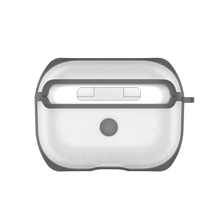 APC001 Per AirPods Pro PC + custodia protettiva trasparente per auricolari in TPU con gancio