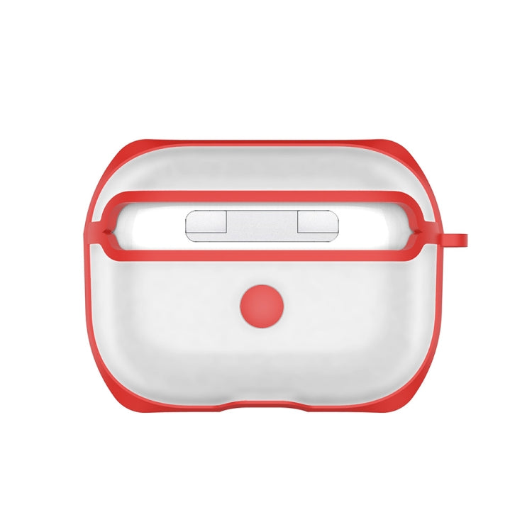 APC001 Per AirPods Pro PC + custodia protettiva trasparente per auricolari in TPU con gancio