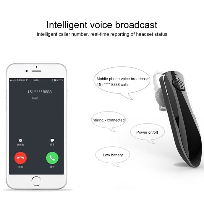 J10 Bluetooth 4.1 Mini auricolare Bluetooth per musica stereo per veicoli sportivi wireless universale