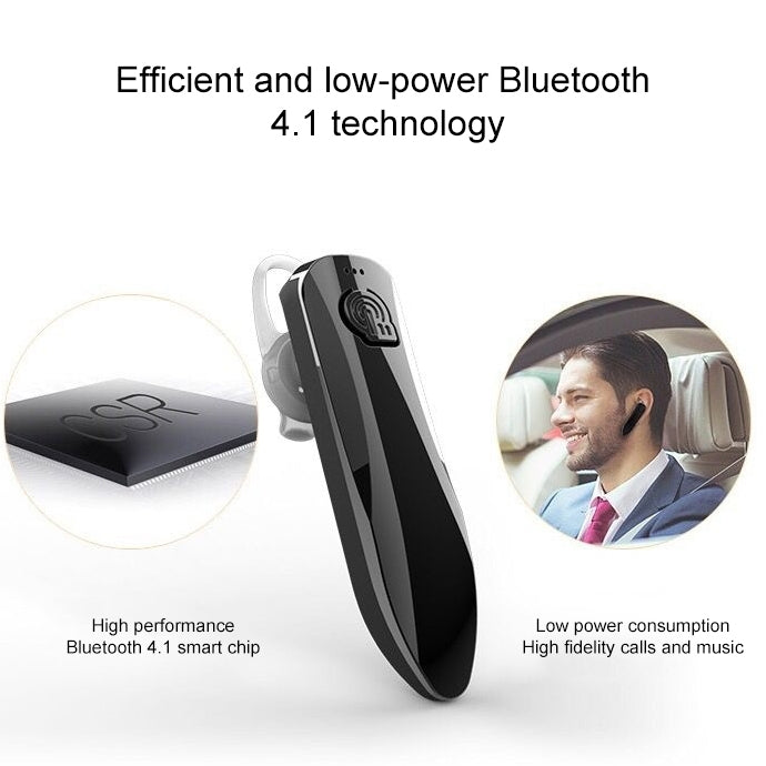 J10 Bluetooth 4.1 Mini auricolare Bluetooth per musica stereo per veicoli sportivi wireless universale