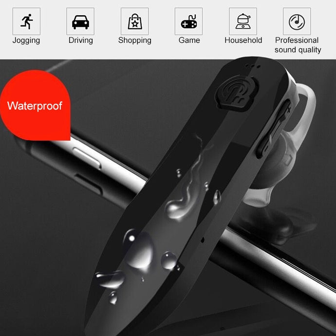 J10 Bluetooth 4.1 Mini auricolare Bluetooth per musica stereo per veicoli sportivi wireless universale