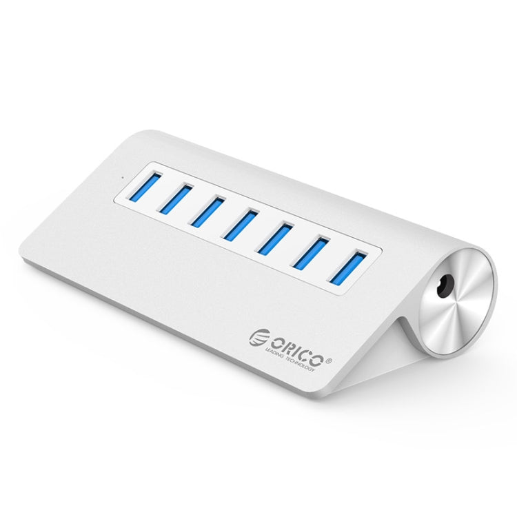 HUB ORICO M3H7-V1 in lega di alluminio 7 porte USB 3.0 con alimentatore da 30 W, M3H7-V1