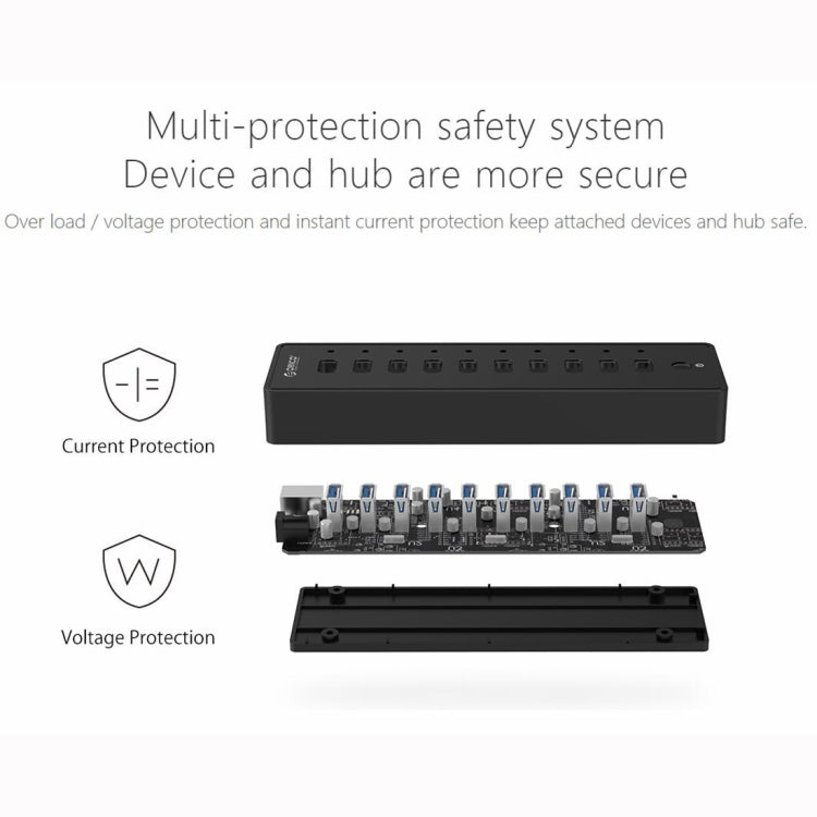 HUB ORICO P10-U3-V1 10 porte USB 3.0, USB 3.0