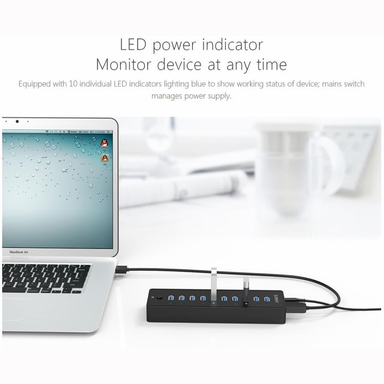 HUB ORICO P10-U3-V1 10 porte USB 3.0, USB 3.0