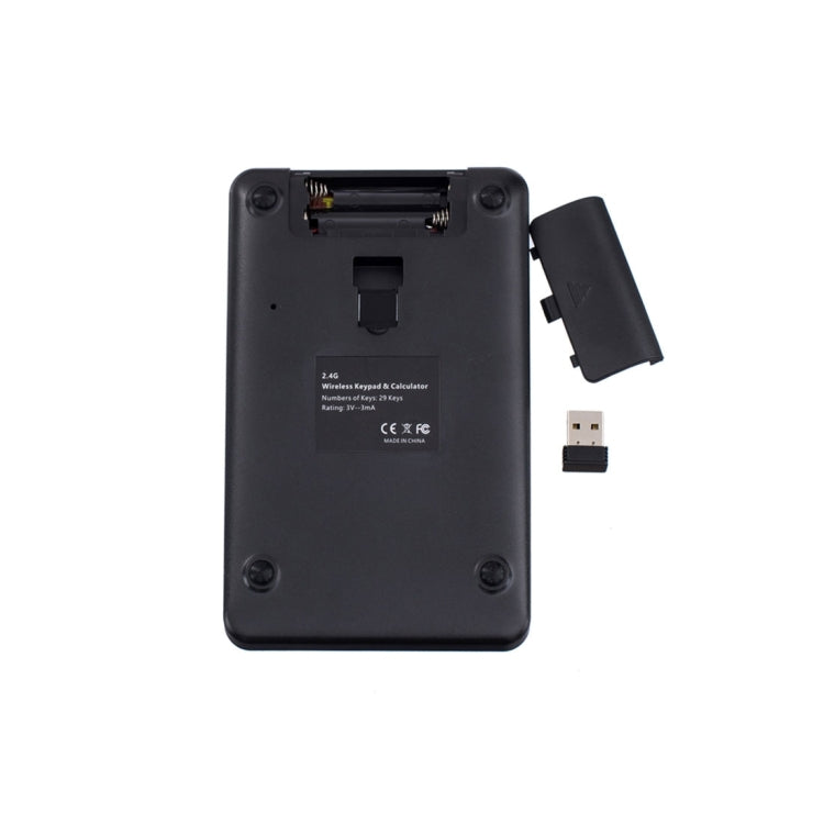 MC-56AG Tastiera numerica e calcolatrice wireless USB 2 in 1 2,4G con display LCD