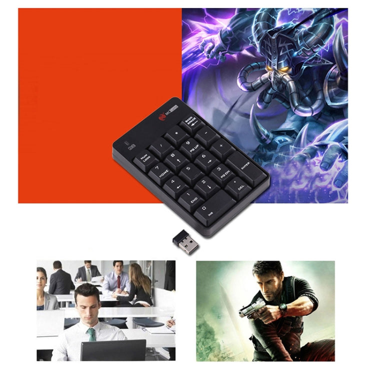 MC Saite SK-51AG Tastiera numerica wireless USB 2 in 1 2.4G e mini calcolatrice per PC desktop portatile, SK-51AG