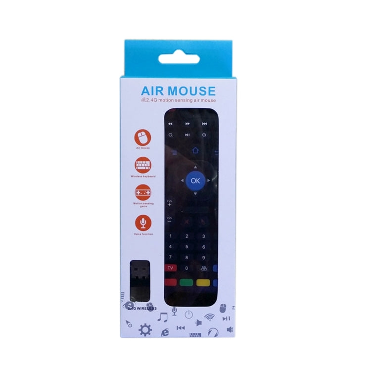Tastiera con telecomando wireless 2.4G Air Mouse MX3-M con microfono per Android TV Box/Mini PC, Air Mouse with Mic
