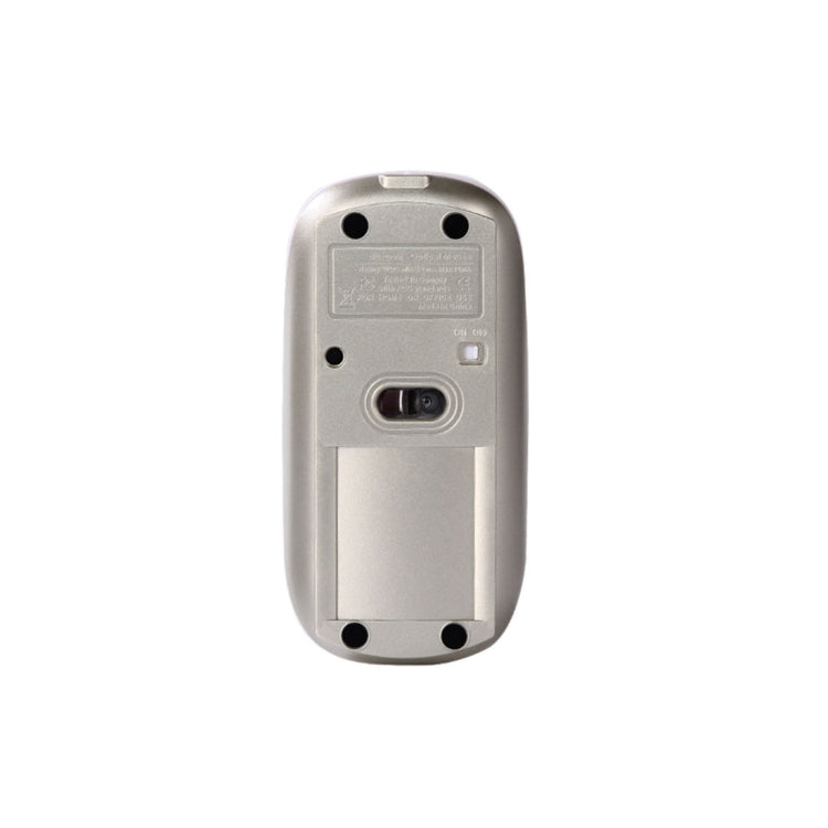 MC-008 Mouse wireless con ricarica della batteria Bluetooth 3.0 per laptop e telefoni cellulari con sistema Android, MC-008 (White), MC-008 (Gold)