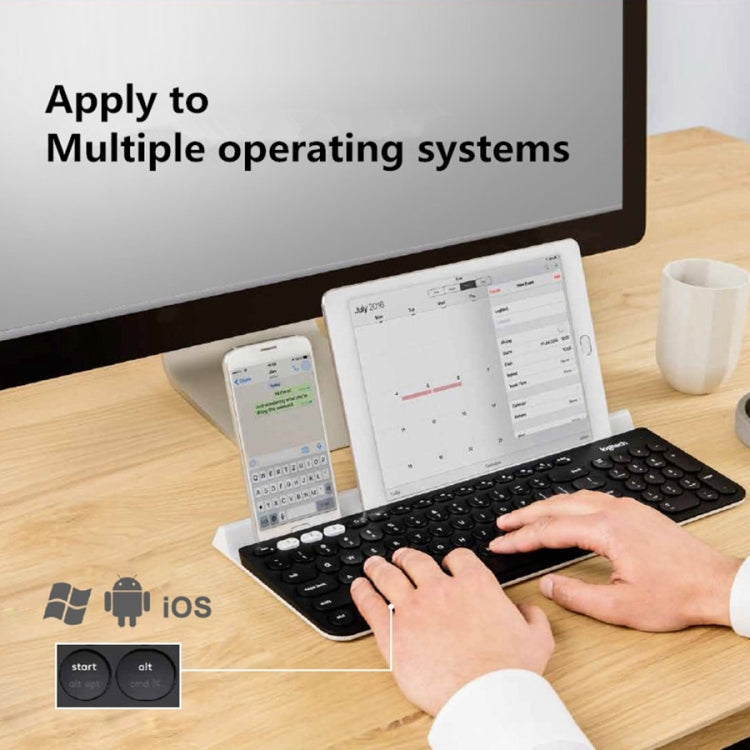 Logitech K780 Tastiera wireless multidispositivo Bluetooth + Unifying Dual Mode con supporto
