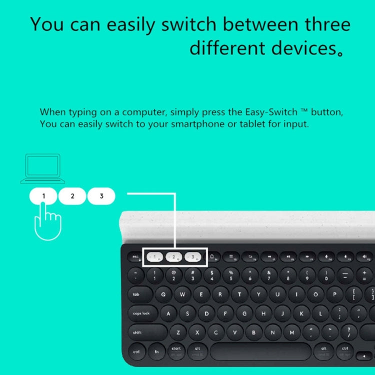 Logitech K780 Tastiera wireless multidispositivo Bluetooth + Unifying Dual Mode con supporto
