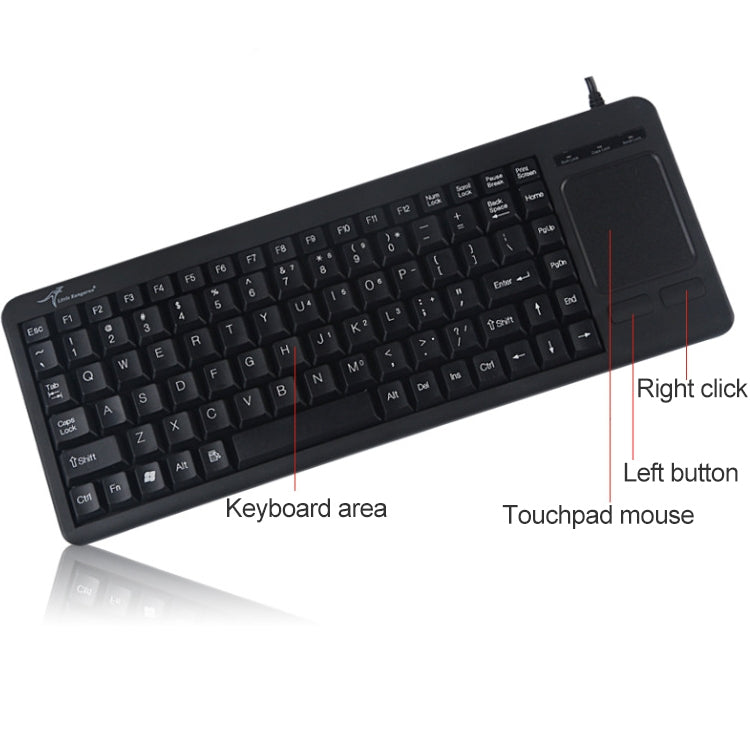 DS-8800 Interfaccia PS/2 Previene gli spruzzi d'acqua Carattere di incisione laser Tastiera touchpad cablata monopezzo, lunghezza: 1,5 m, DS-8800 PS/2
